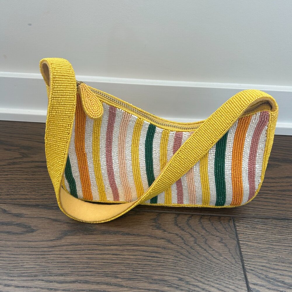 Asymmetric Beaded Shoulder Bag - Brand New Without Tags - Picture 6 of 7
